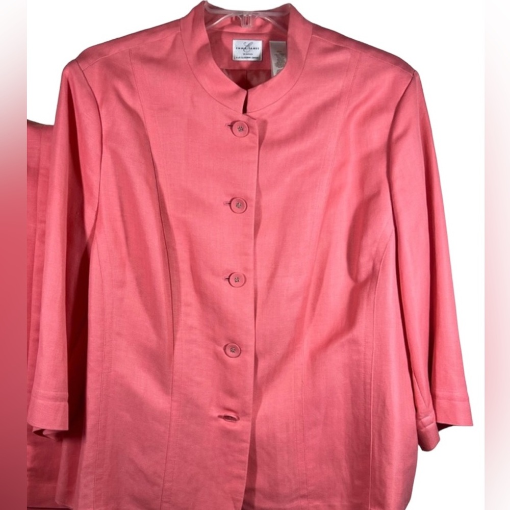 Emma James Pink Suit Jacket Size 22W